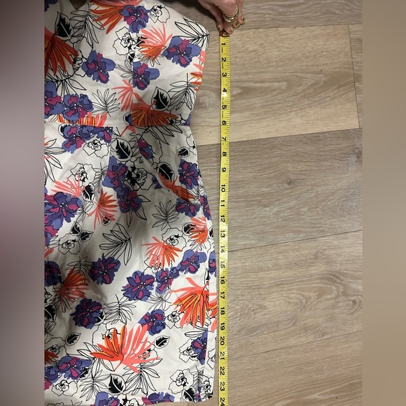 Y2K/2000s Strapless Floral Mini Dress – Size M - Picture 5 of 6